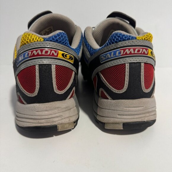 Salomon XA PRO 1 Advanced Grey Yellow Red Blue Sulphur Indigo mens 9.5 414820 - Picture 5 of 7